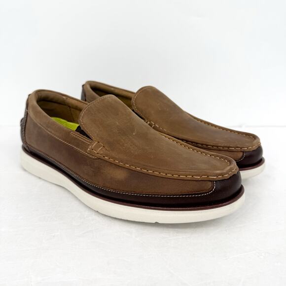 Florsheim Mens Tropics Moc Toe Venetian Loafers US 10.5 Wide Brown Leather NWOB main image 12